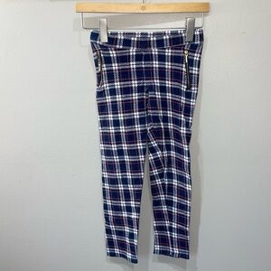Janie and Jack Navy Plaid Pants